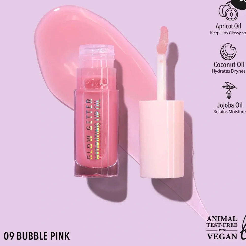 MOIRA 09 Bubble Pink Glow Getter Hydrating Lip Oil